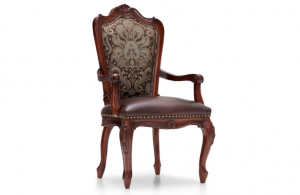 大风范客卧家具产品《古典雕花布艺真皮餐椅》议价