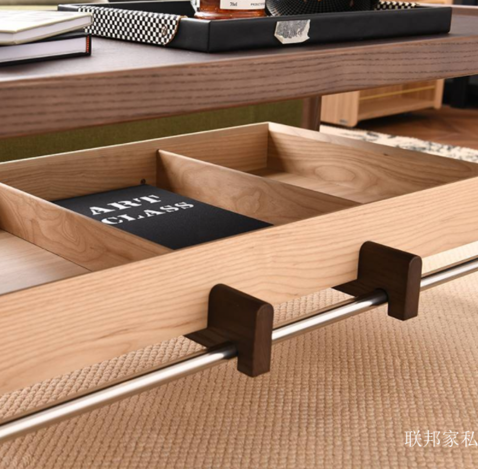 联邦家私客卧家具产品《浮生白蜡木茶几》【图2】