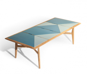 笋卯家居户外家具产品《几何拼色户外餐桌》议价