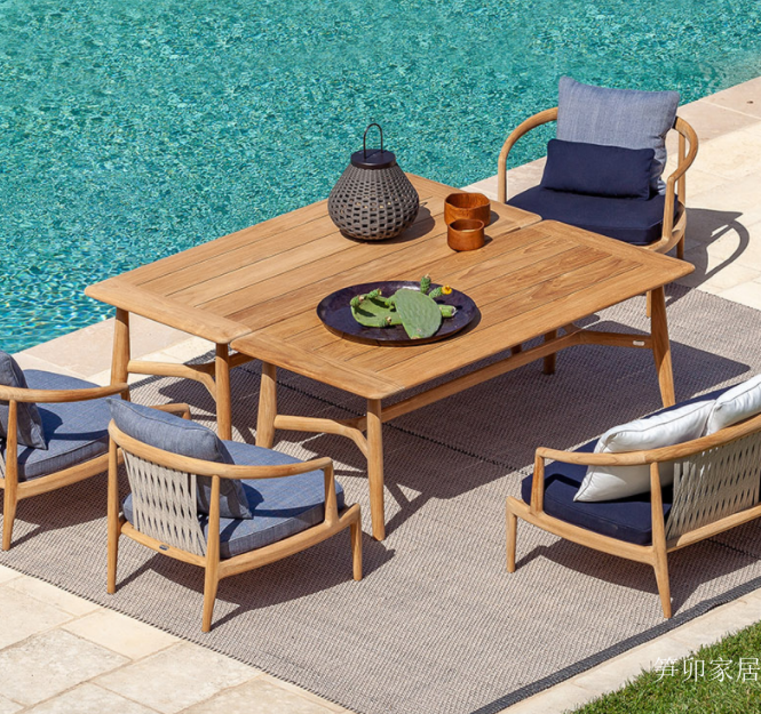 笋卯家居户外家具产品《浅木简约户外餐桌》【图2】