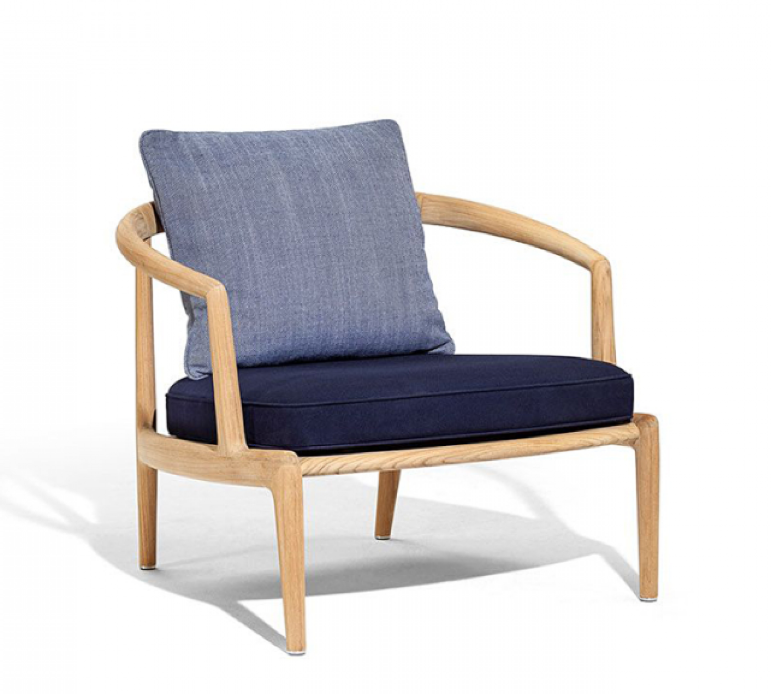 笋卯家居户外家具产品《浅木蓝垫户外休闲椅》【图0】