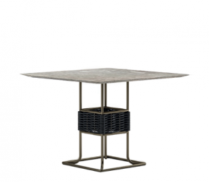 笋卯家居户外家具产品-《石面藤编户外餐台》