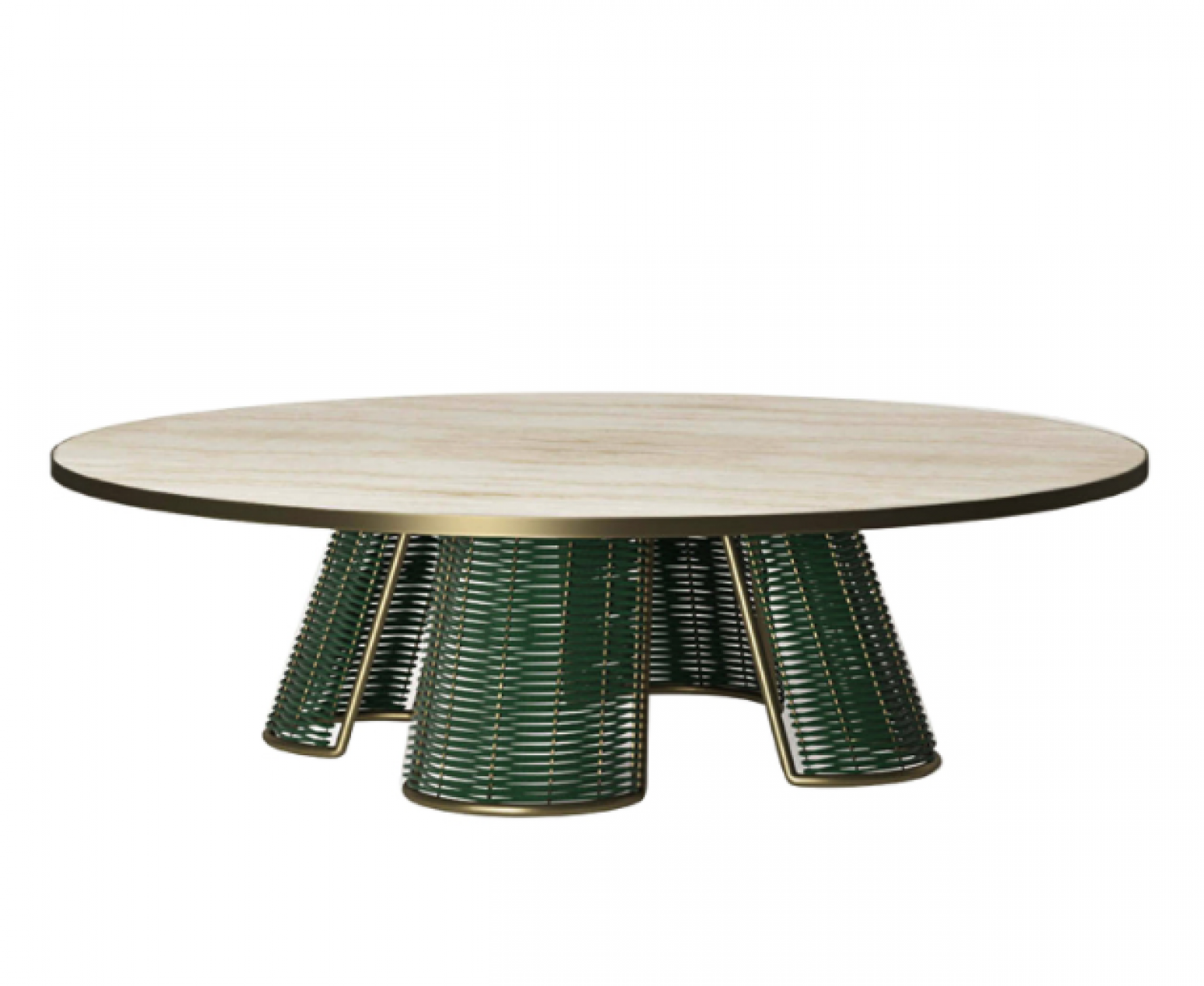 笋卯家居户外家具产品《绿编锥形户外圆餐台》