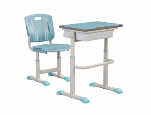 宏钻家具办公家具产品《蓝韵透气学生课桌椅》议价
