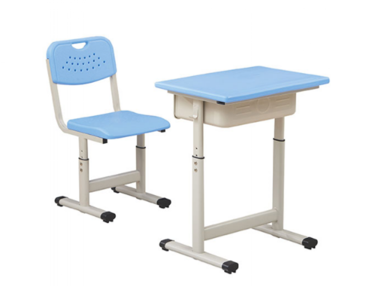 宏钻家具办公家具产品《蓝色可调节课桌椅》【图0】
