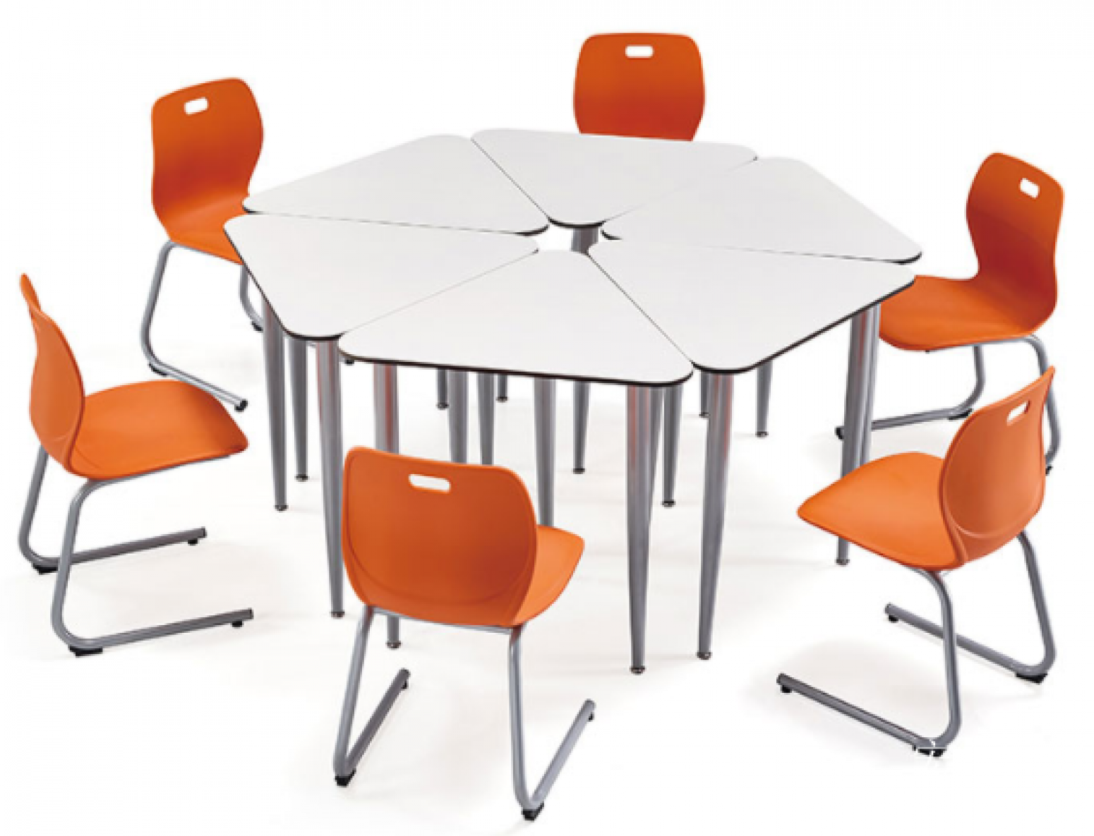 宏钻家具办公家具产品《六角形小组课桌椅》【图0】