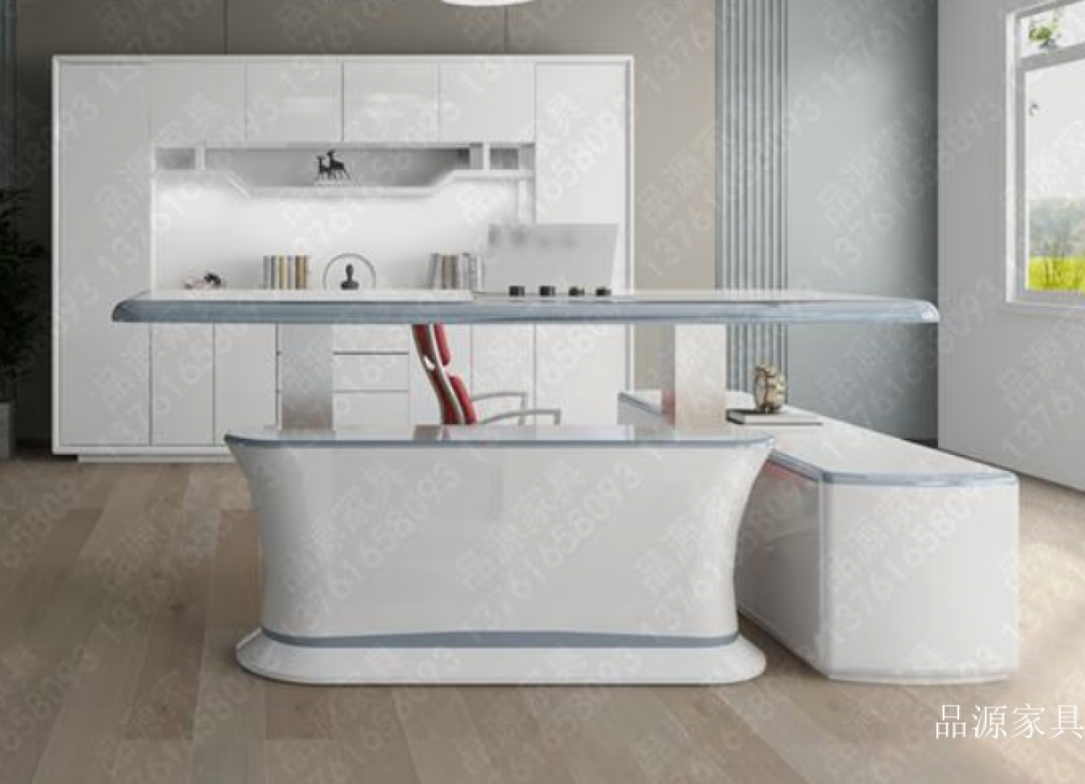 品源家具智能家居产品《智能办公室老板台》