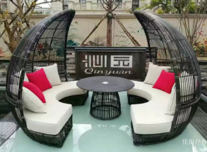 优阳户外户外家具产品《贝壳形户外编藤沙发》议价