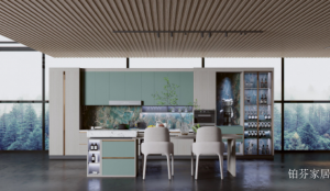 铂芬家居厨卫家具产品《浅绿自然风橱柜》议价