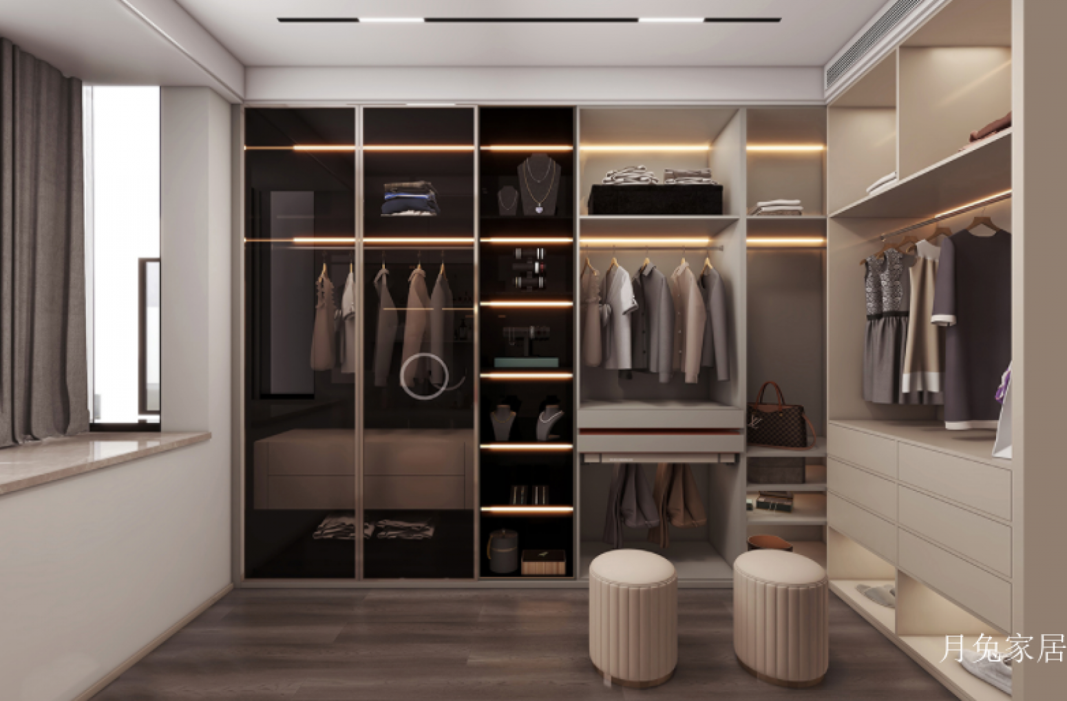 月兔家居客卧家具产品《派雅衣帽间》【图0】