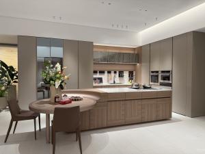 中至信厨卫家具产品《浅木浅棕餐厨一体橱柜》议价