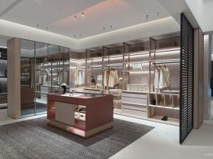 中至信客卧家具产品《浅棕精致柔奢衣帽间》议价