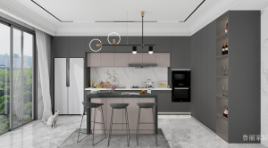 鲁丽家居客卧家具产品《雅灰中岛橱柜》议价