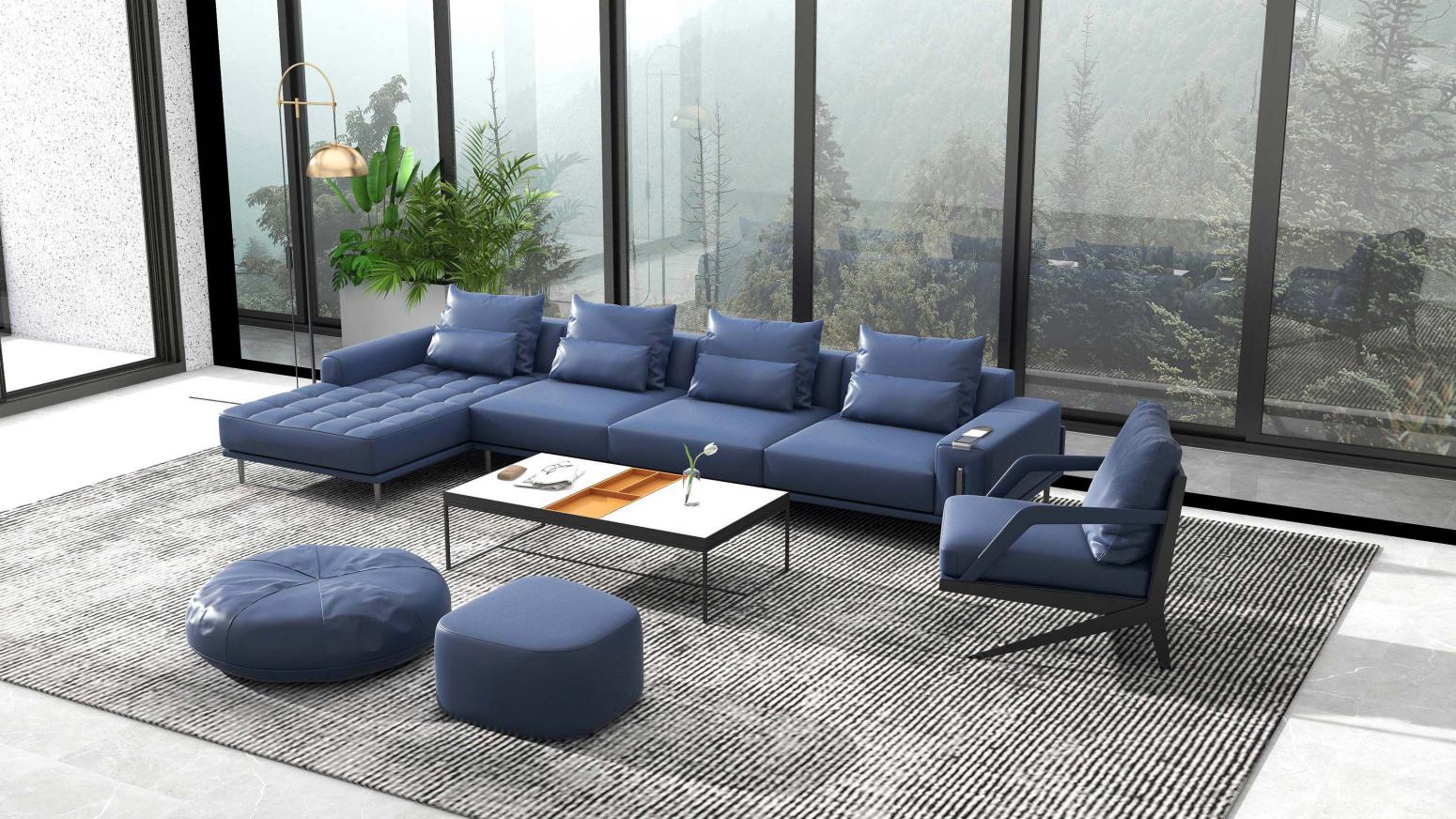 CBD家居客卧家具产品《黑金 沙发HZ071》【图0】