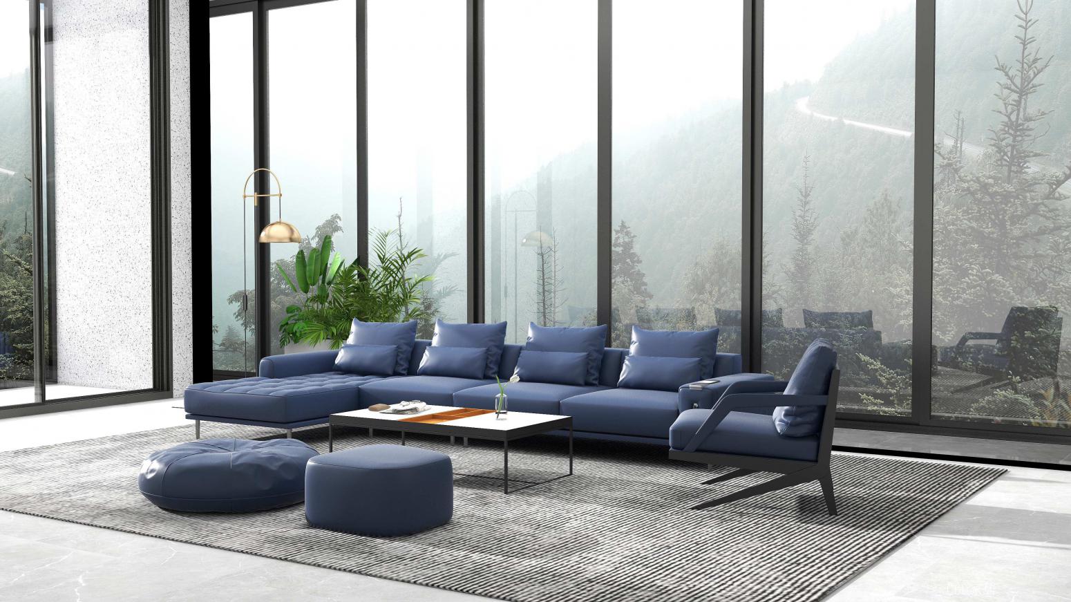 CBD家居客卧家具产品《黑金 沙发HZ071》【图2】