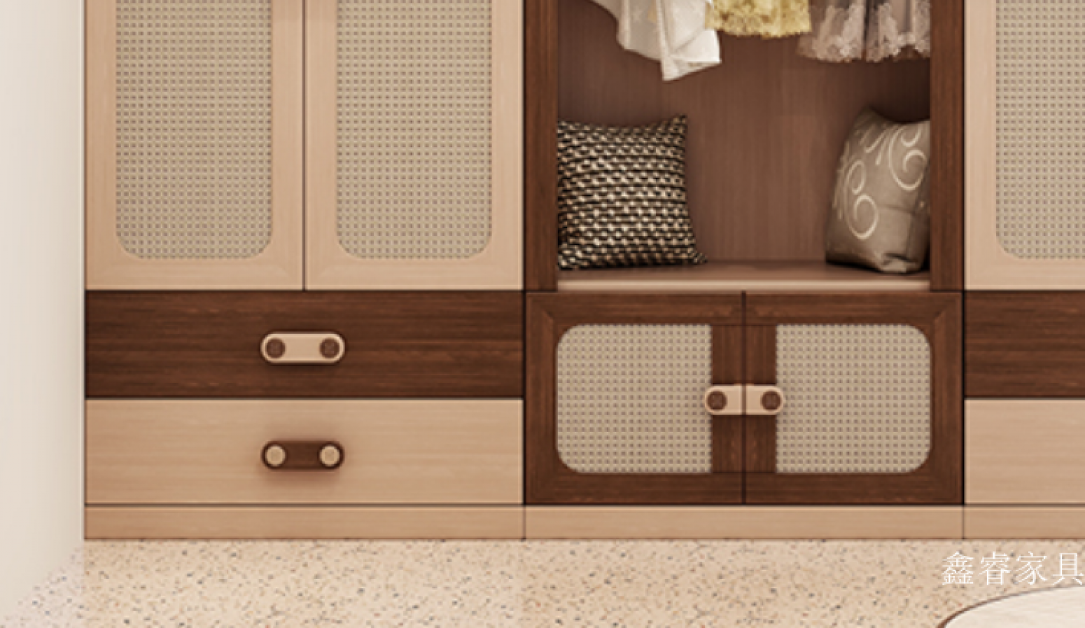 鑫睿家具儿童家具产品《睿上美学儿童衣柜》【图1】