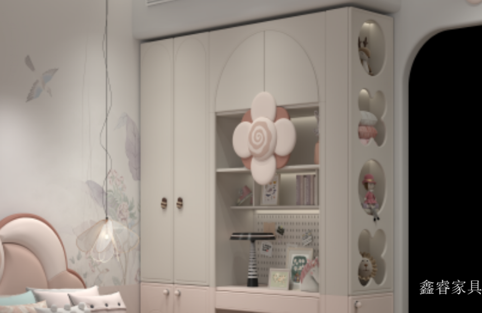 鑫睿家具儿童家具产品《花漾公主风儿童床》【图2】