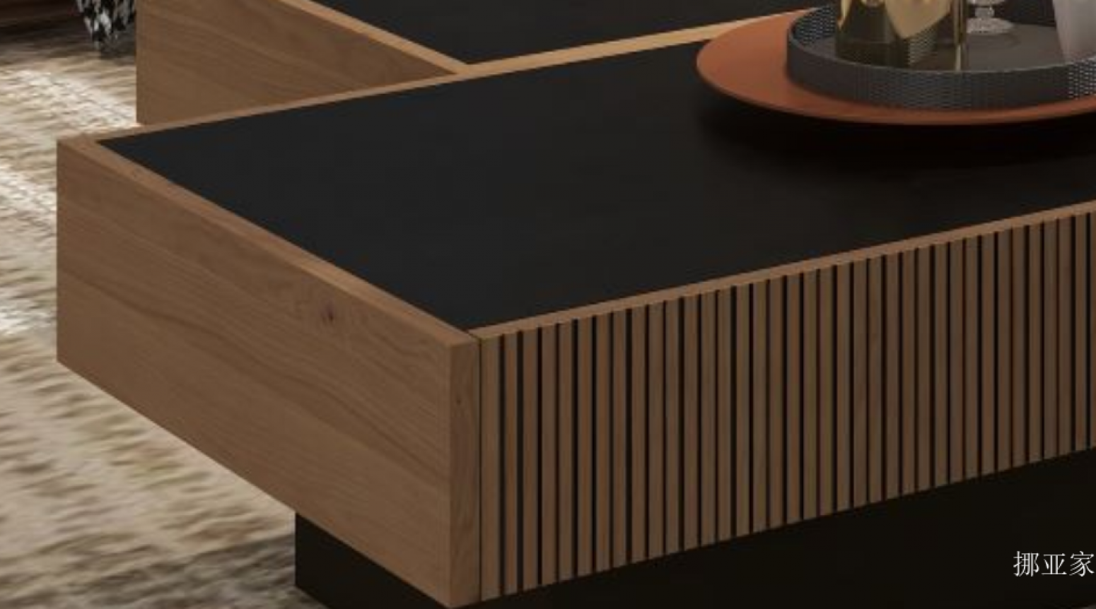 挪亚家客卧家具产品《年轮地平线储物茶几》【图1】