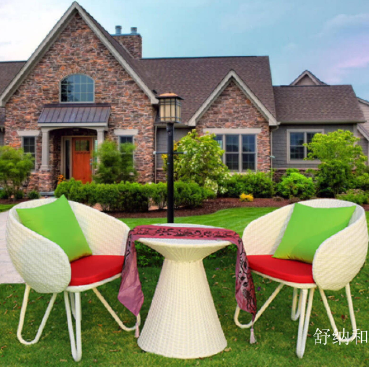 舒纳和户外家具产品《高档别墅户外编藤桌椅》【图0】