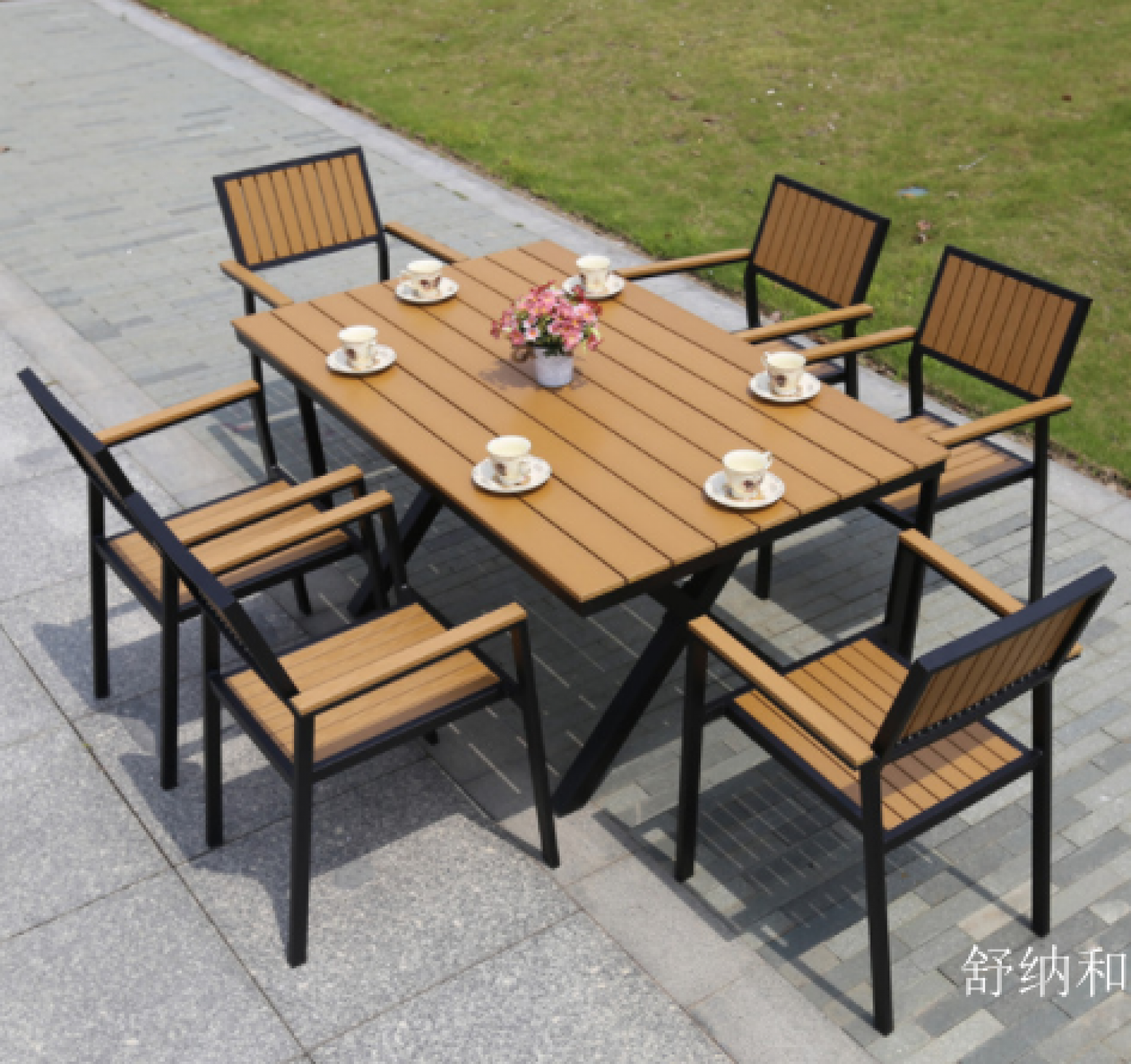 舒纳和户外家具产品《商用咖啡厅木桌餐椅》【图3】