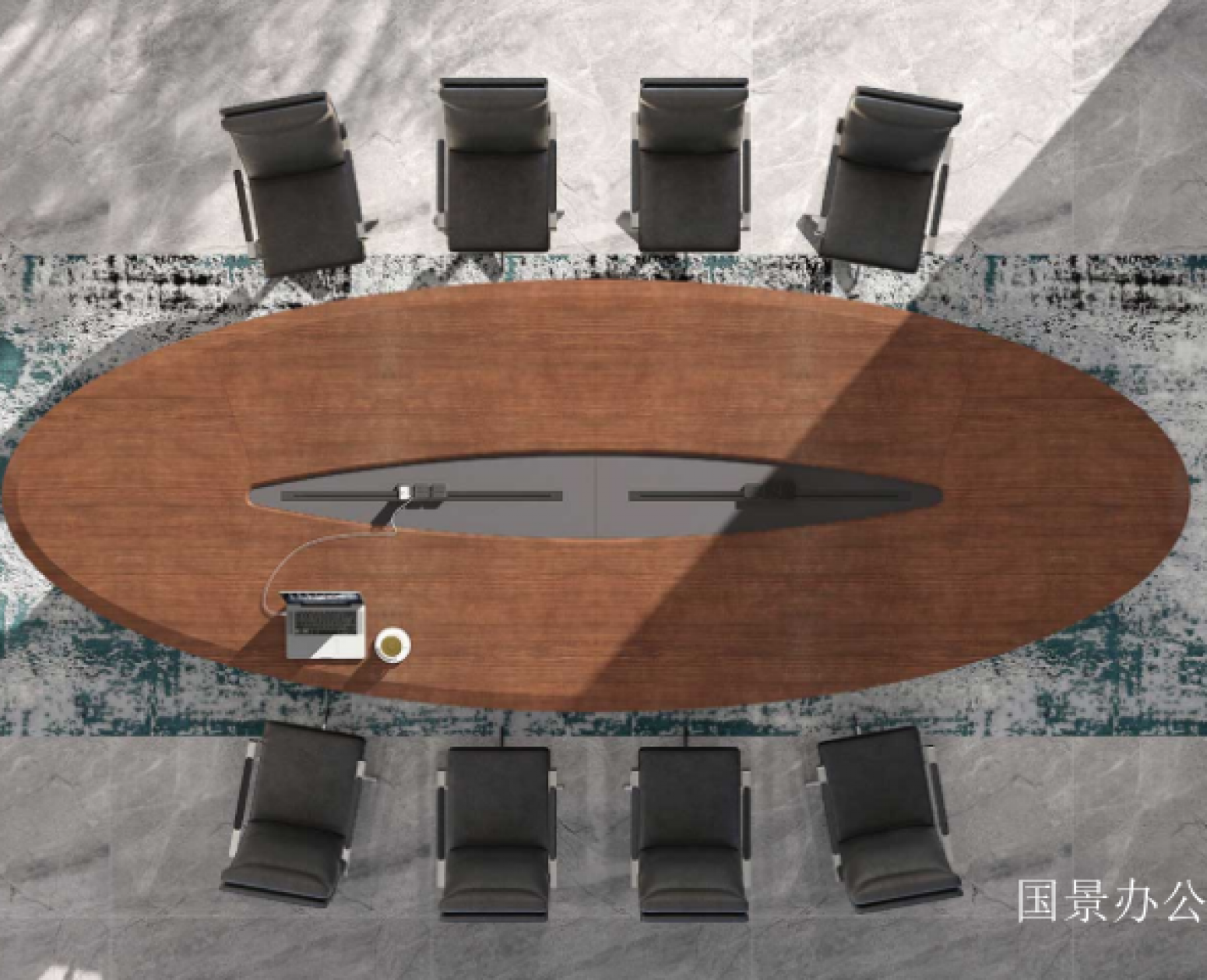 国景办公办公家具产品《卡萨蒂系列实木会议桌》【图1】