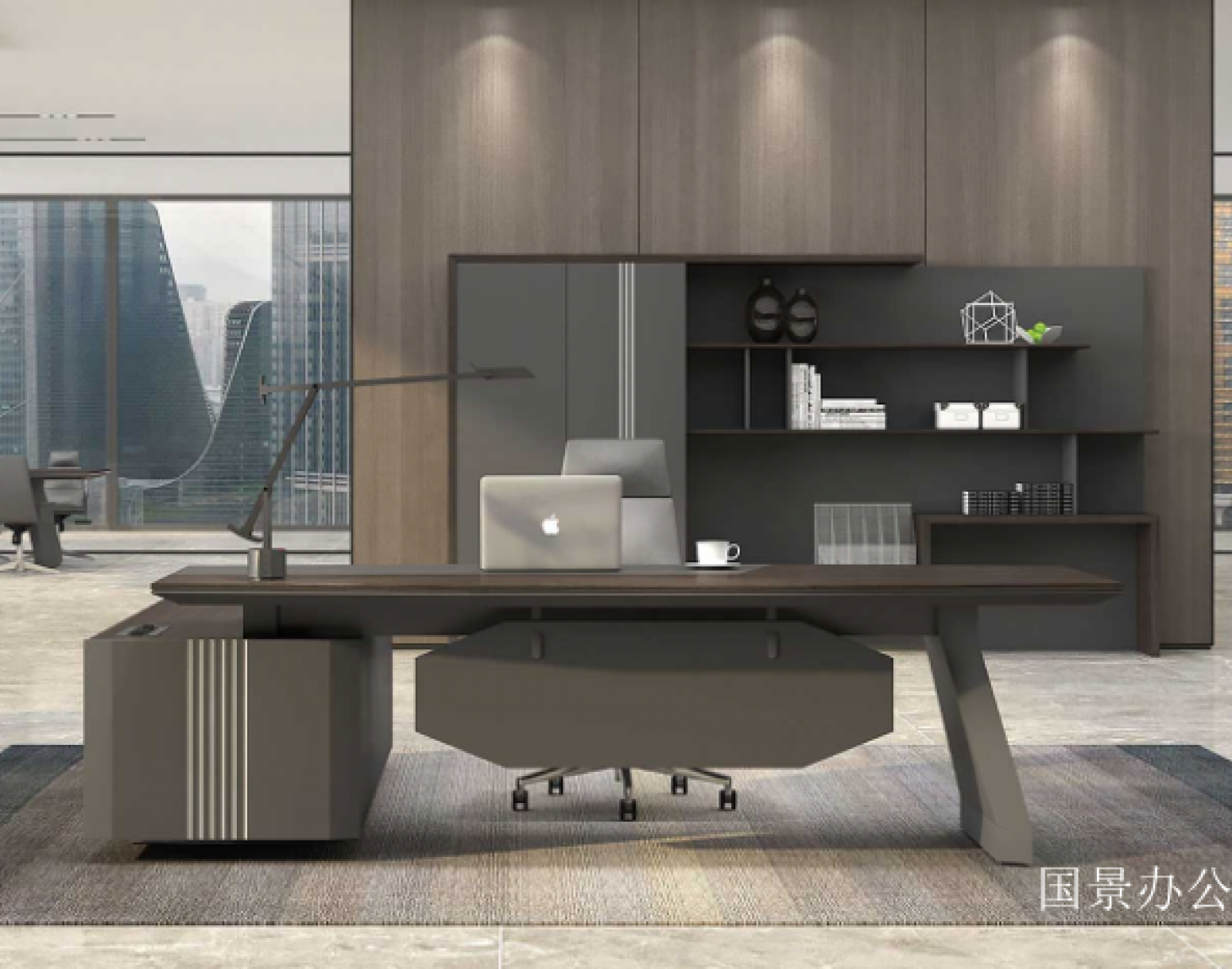 国景办公办公家具产品《凌度系列实木办公桌》【图0】