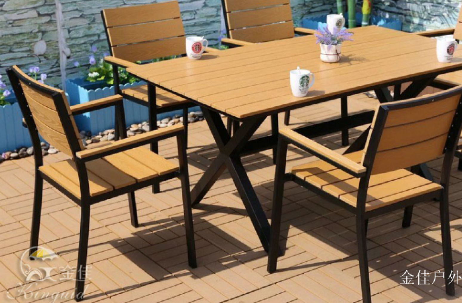金佳户外户外家具产品《塑木户外桌椅》【图0】
