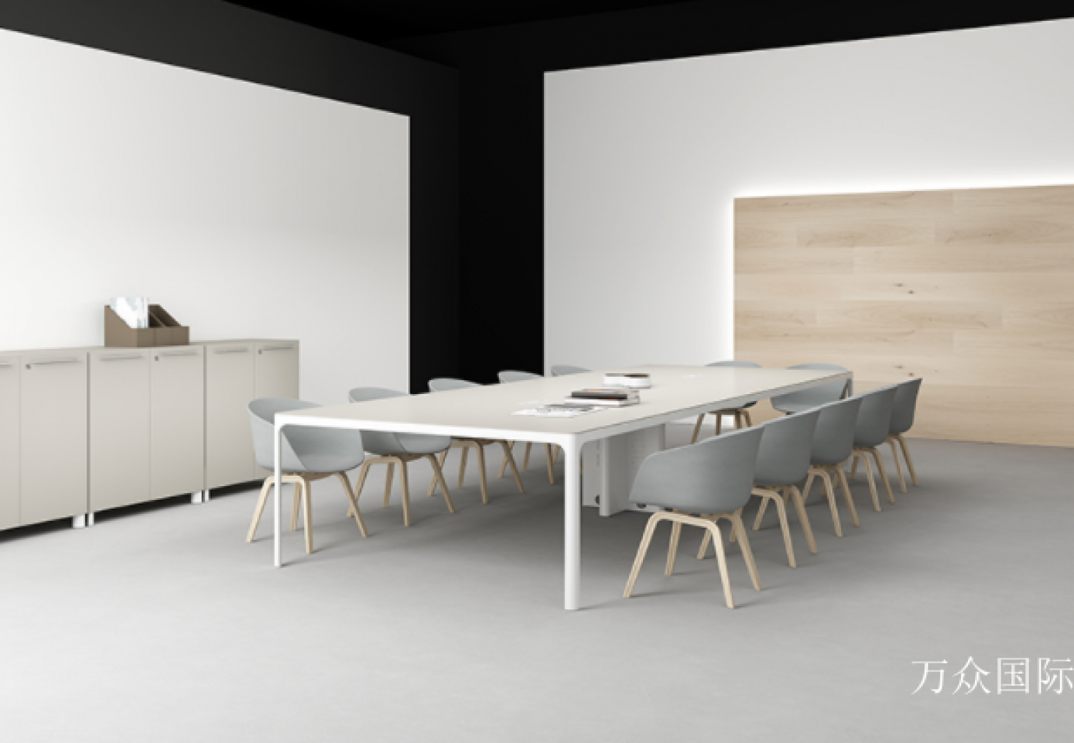 万众国际办公家具产品《浅木简约会议桌》【图1】