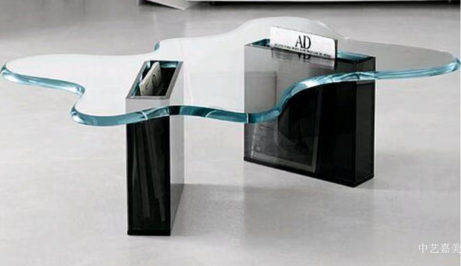 中艺嘉美客卧家具产品《设计感玻璃茶几》【图0】