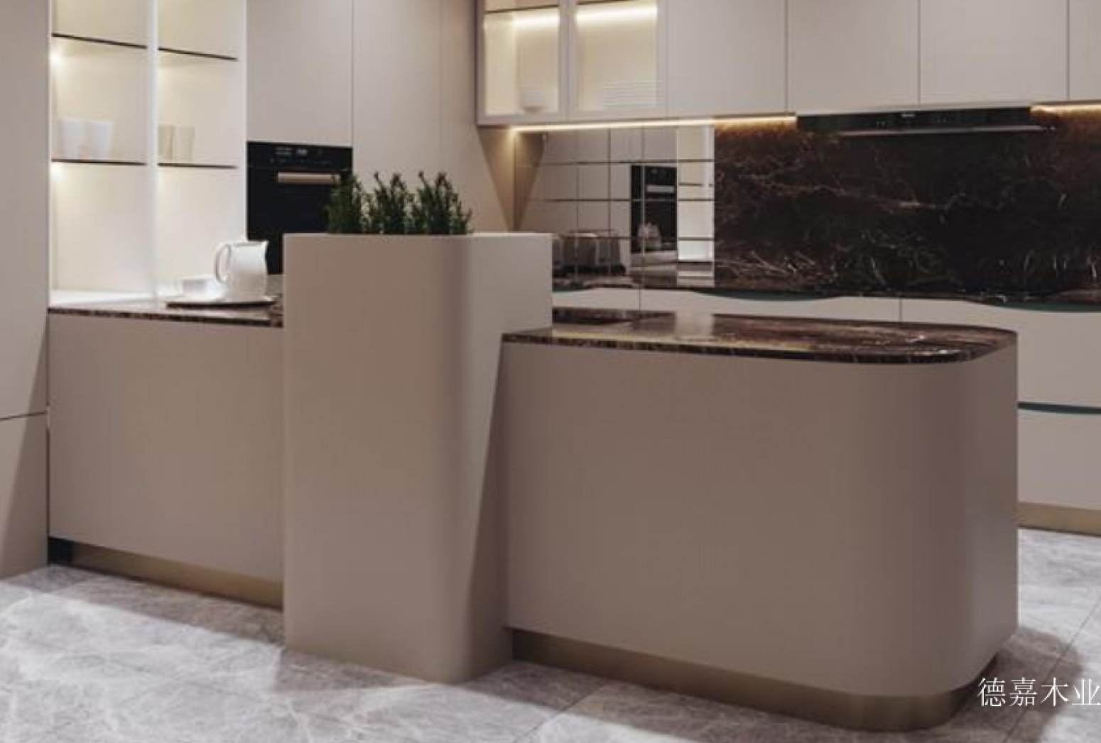 德嘉木业厨卫家具产品《轻奢简约橱柜》【图1】