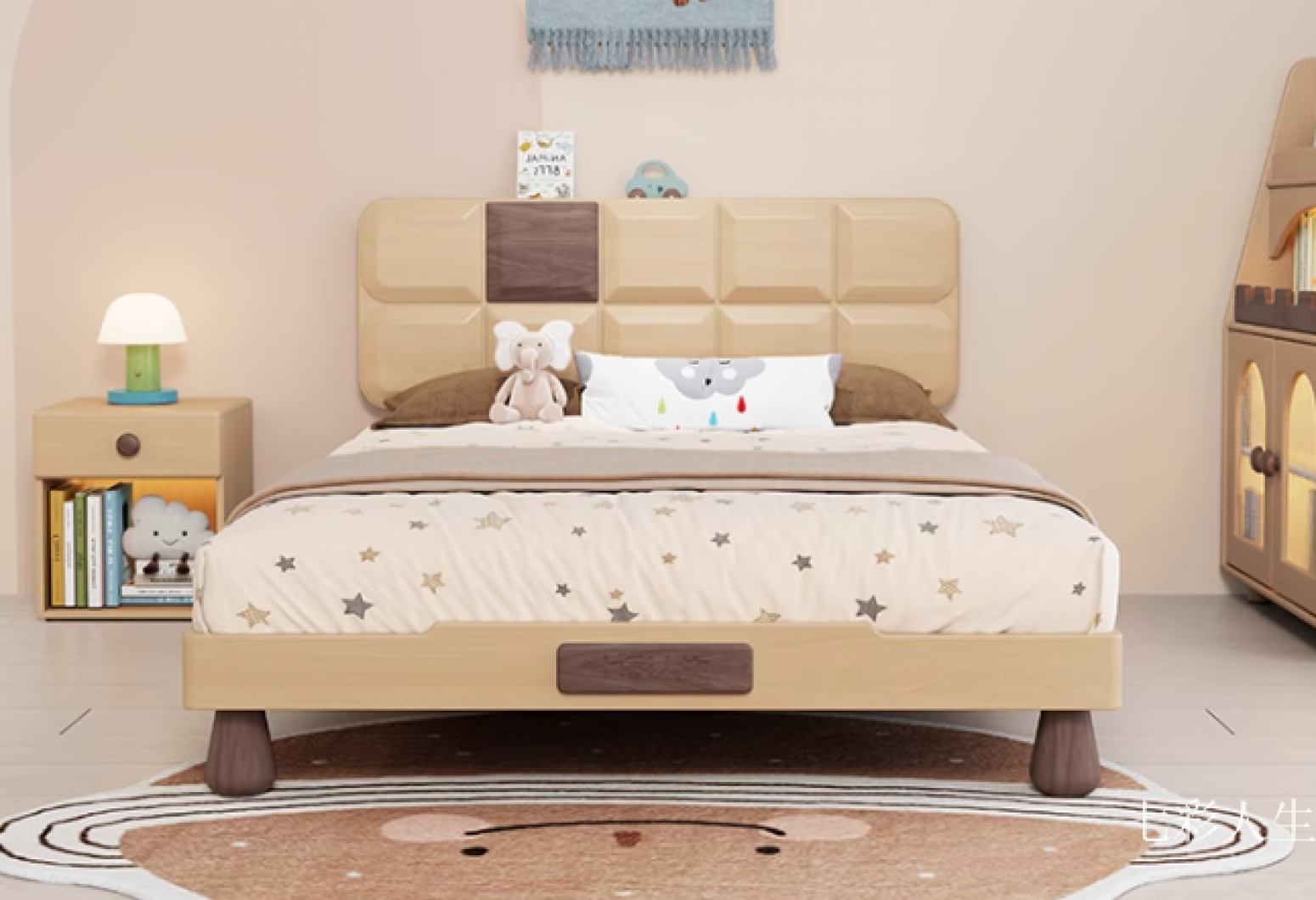 七彩人生儿童家具产品《实木小户型儿童床》【图3】