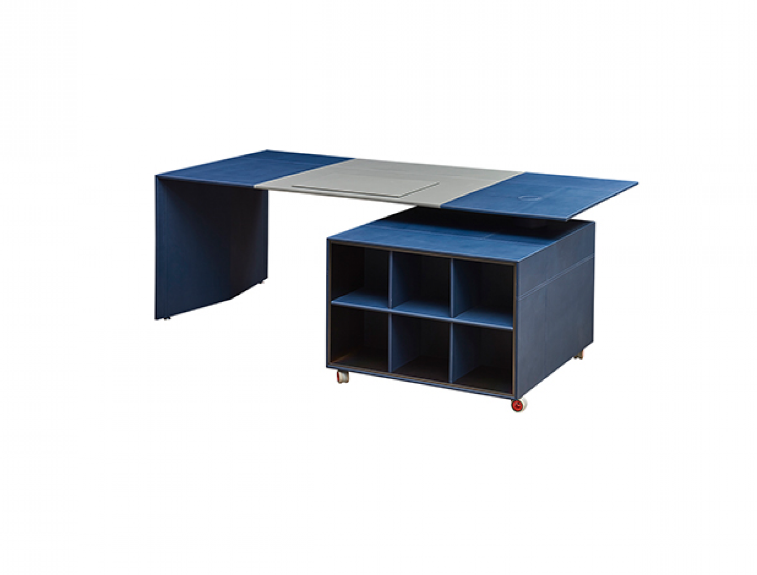 美廷理创办公家具产品《蓝调智格商务班台》【图1】