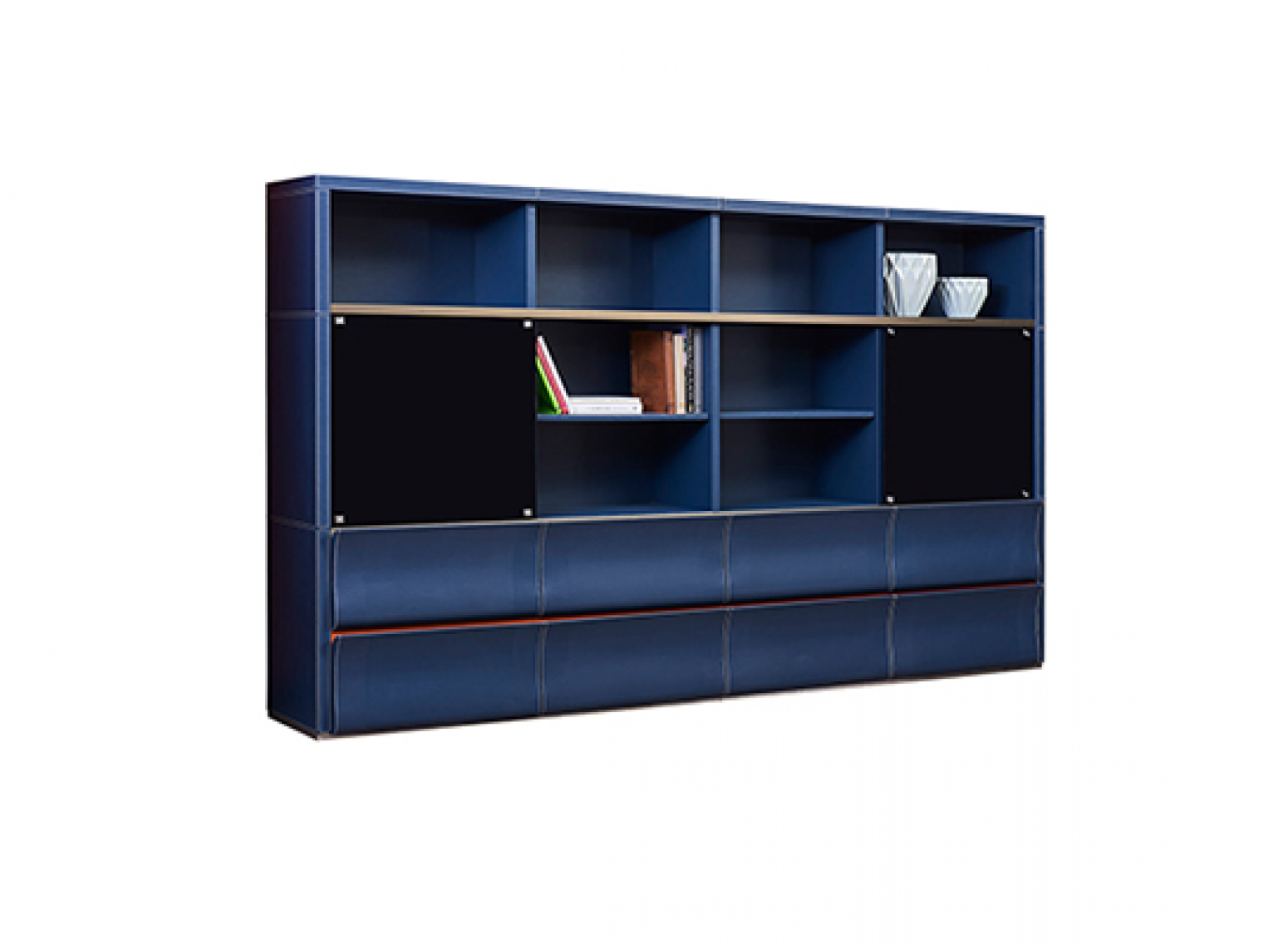 美廷理创办公家具产品《蓝调智雅办公书柜》【图0】