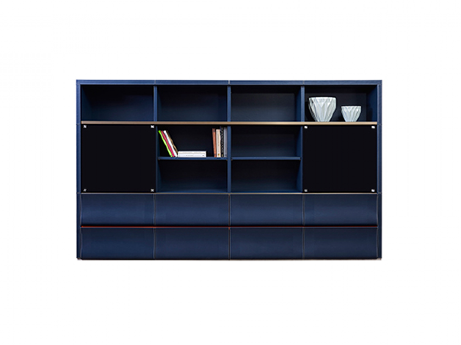 美廷理创办公家具产品《蓝调智雅办公书柜》【图1】