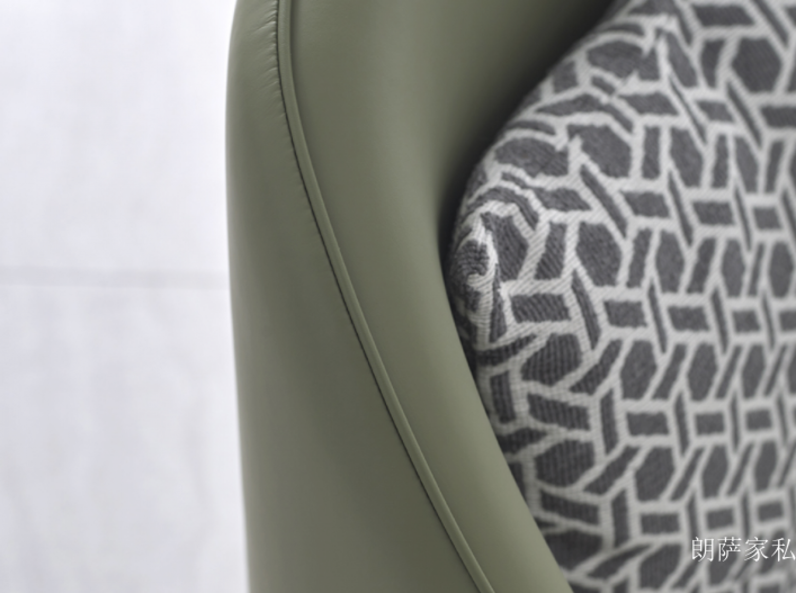 朗萨家私客卧家具产品《橄榄绿雅韵休闲椅》【图2】