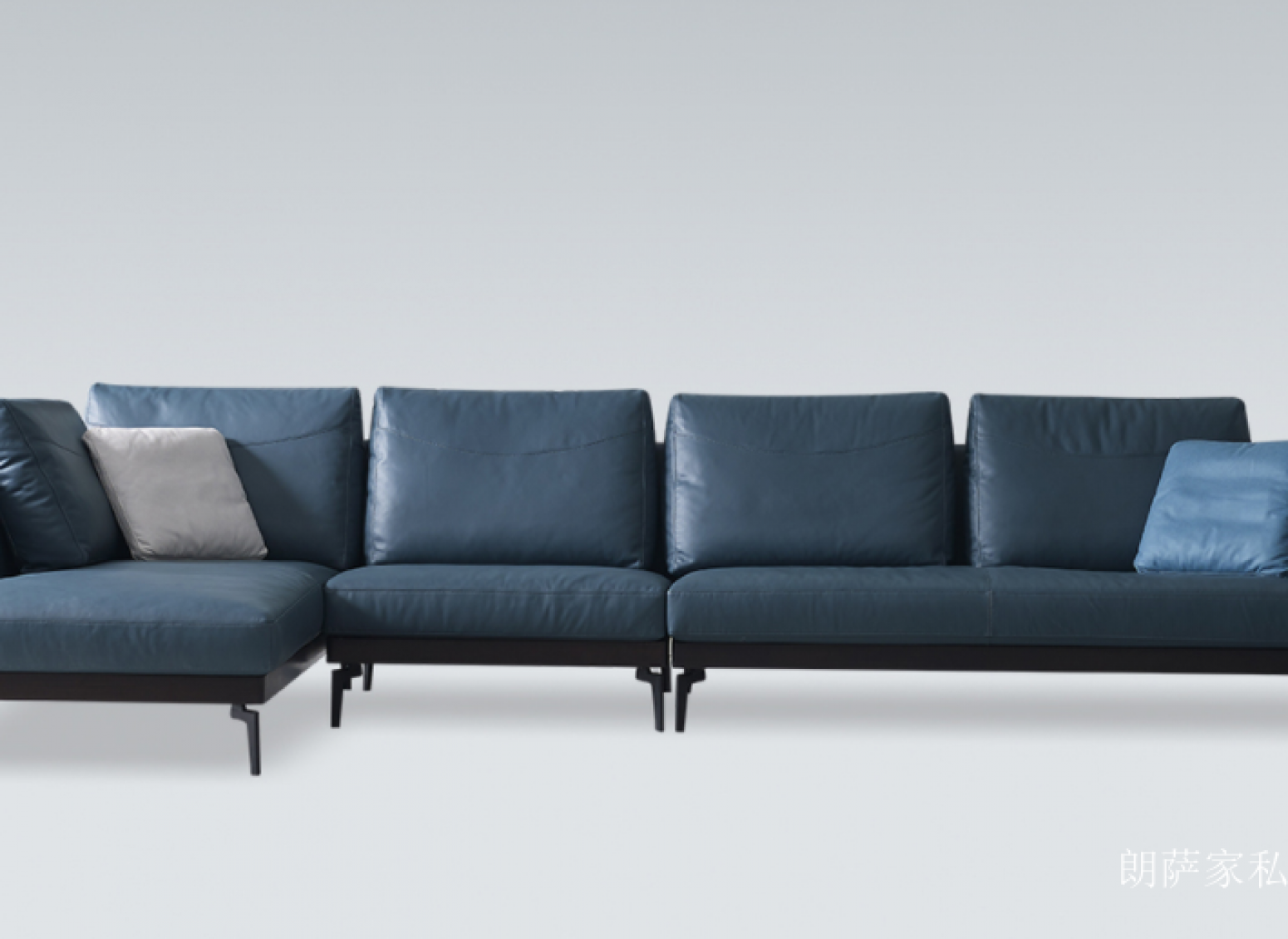 朗萨家私客卧家具产品《深蓝简雅L型沙发》【图0】