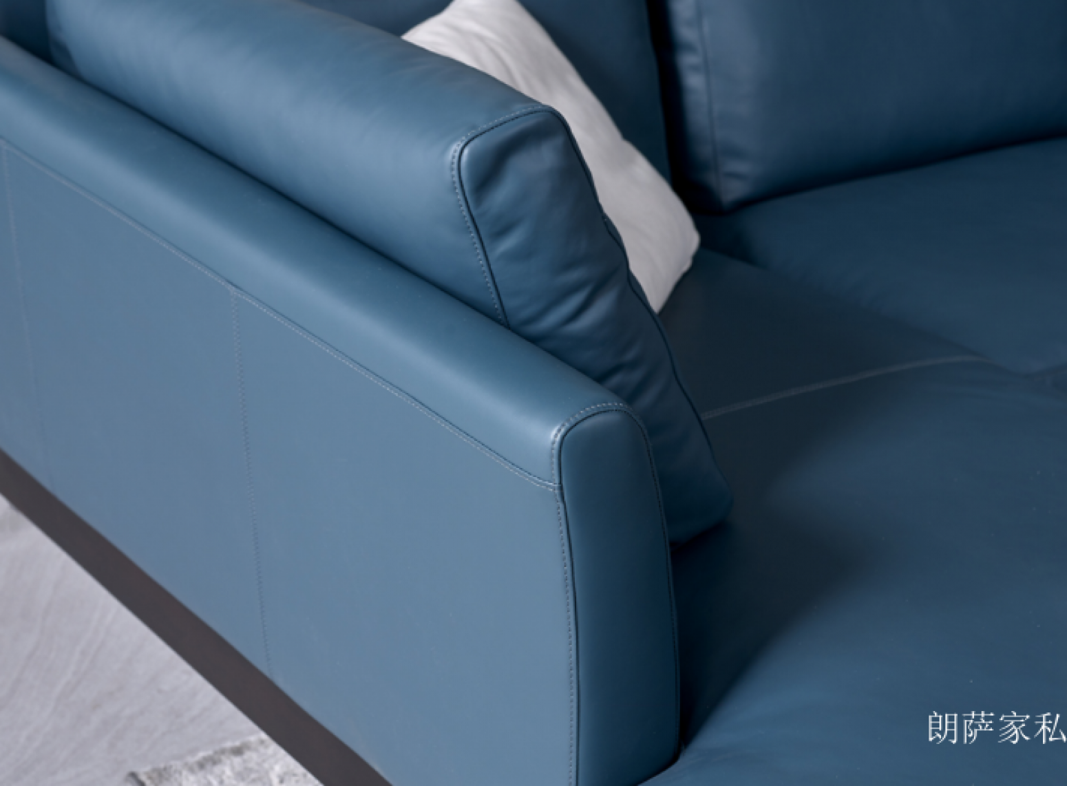 朗萨家私客卧家具产品《深蓝简雅L型沙发》【图2】
