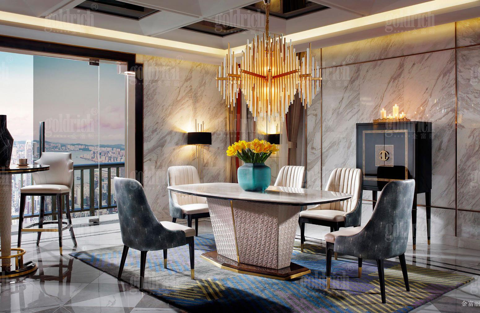 金富丽客卧家具产品《奢华高品质餐台套装》【图1】