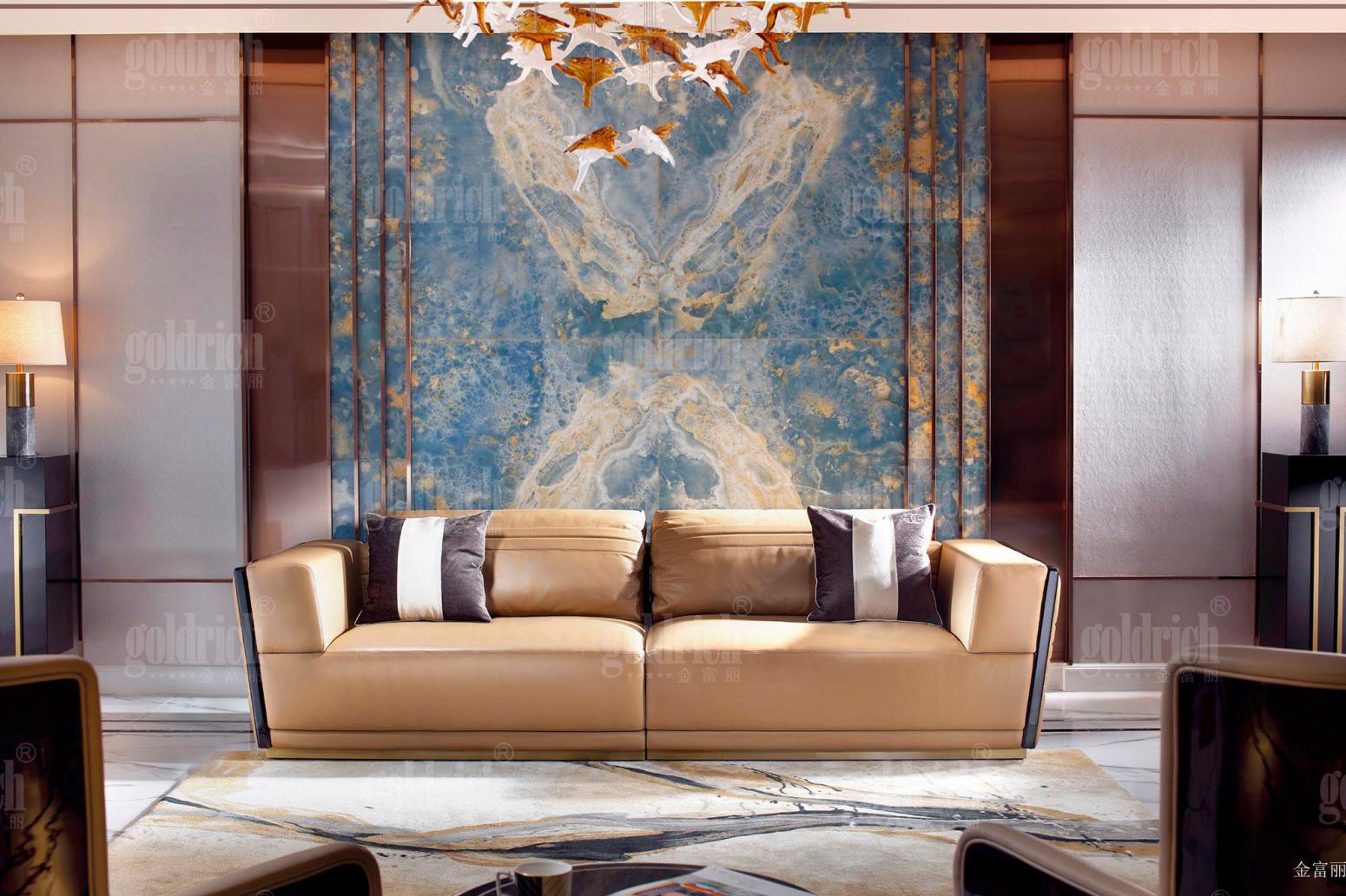 金富丽客卧家具产品《浅棕轻奢舒适沙发》【图1】