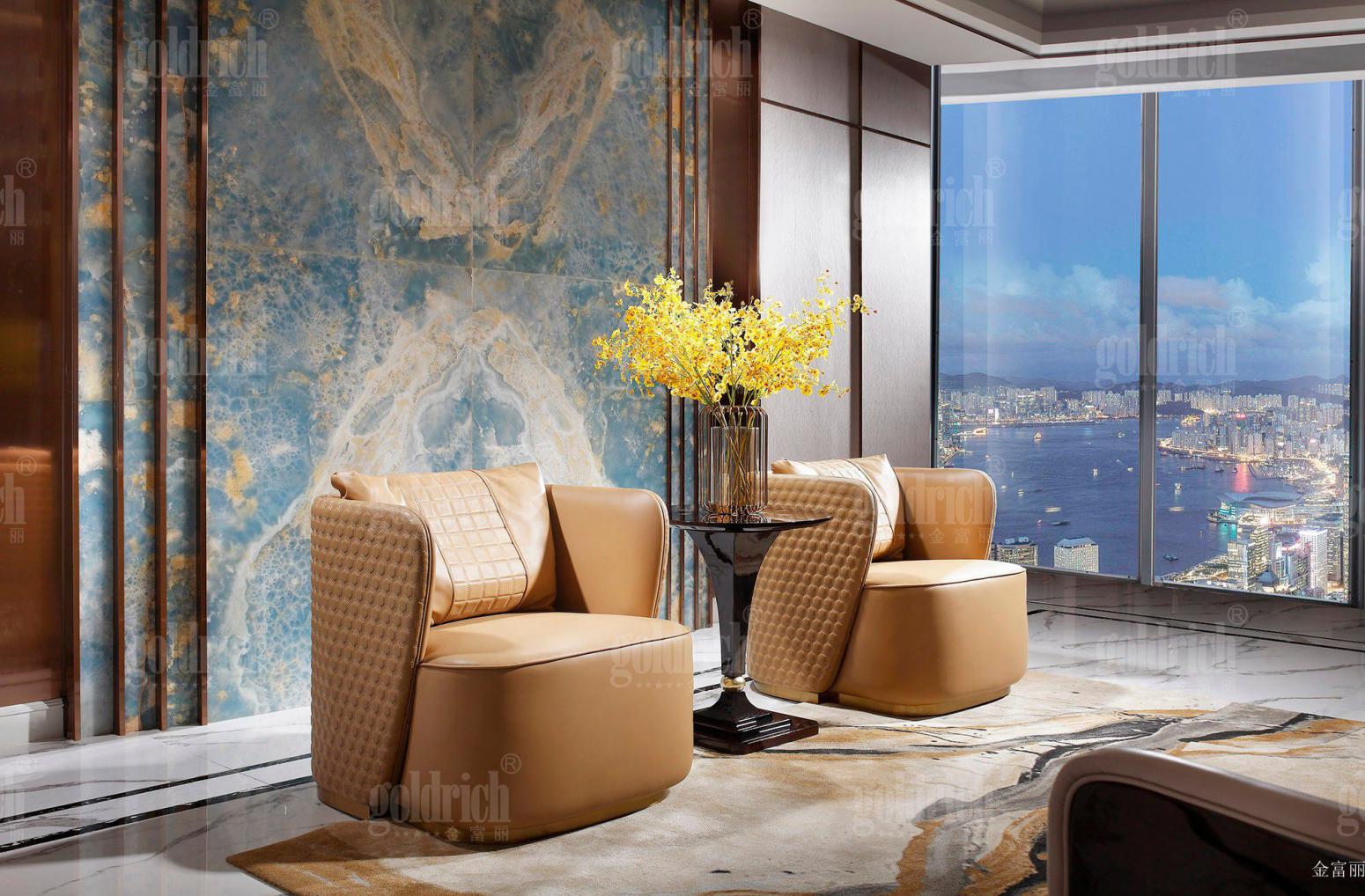 金富丽客卧家具产品《浅棕轻奢舒适沙发》【图3】