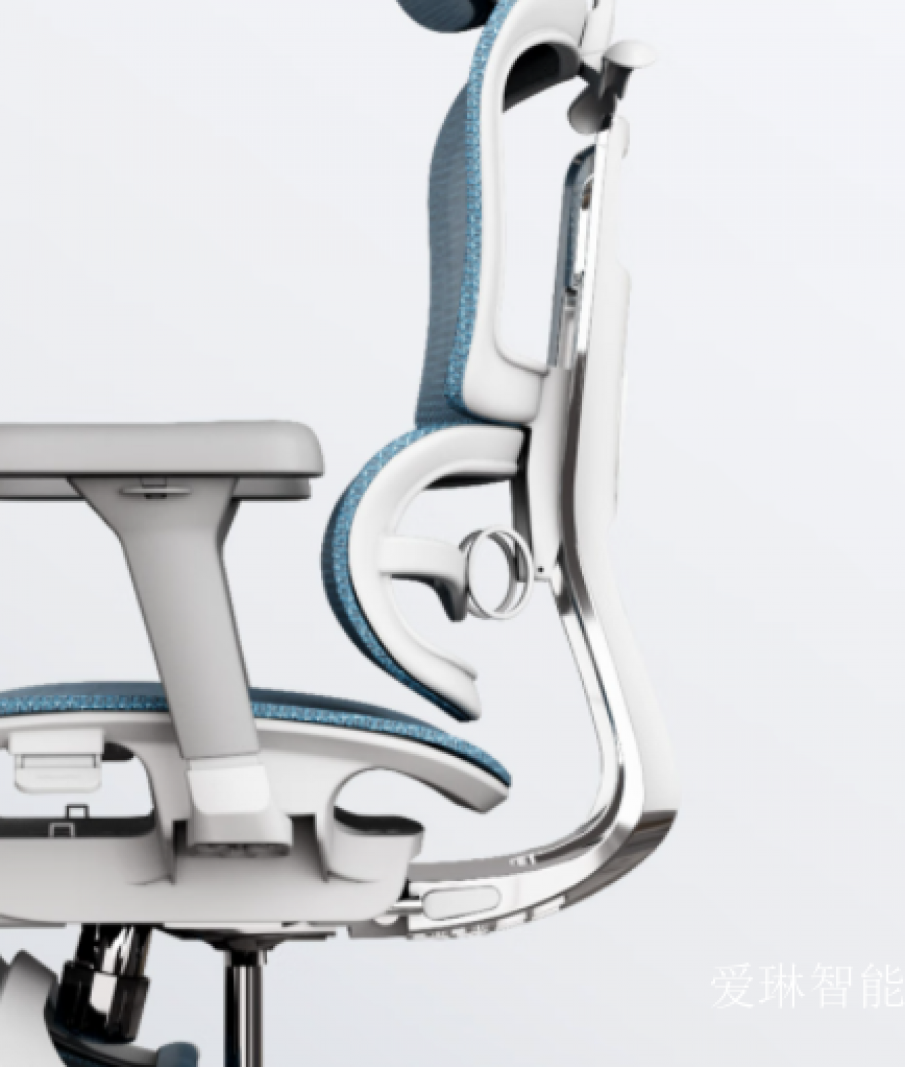 爱琳智能办公家具产品《蓝色护腰办公椅》【图1】