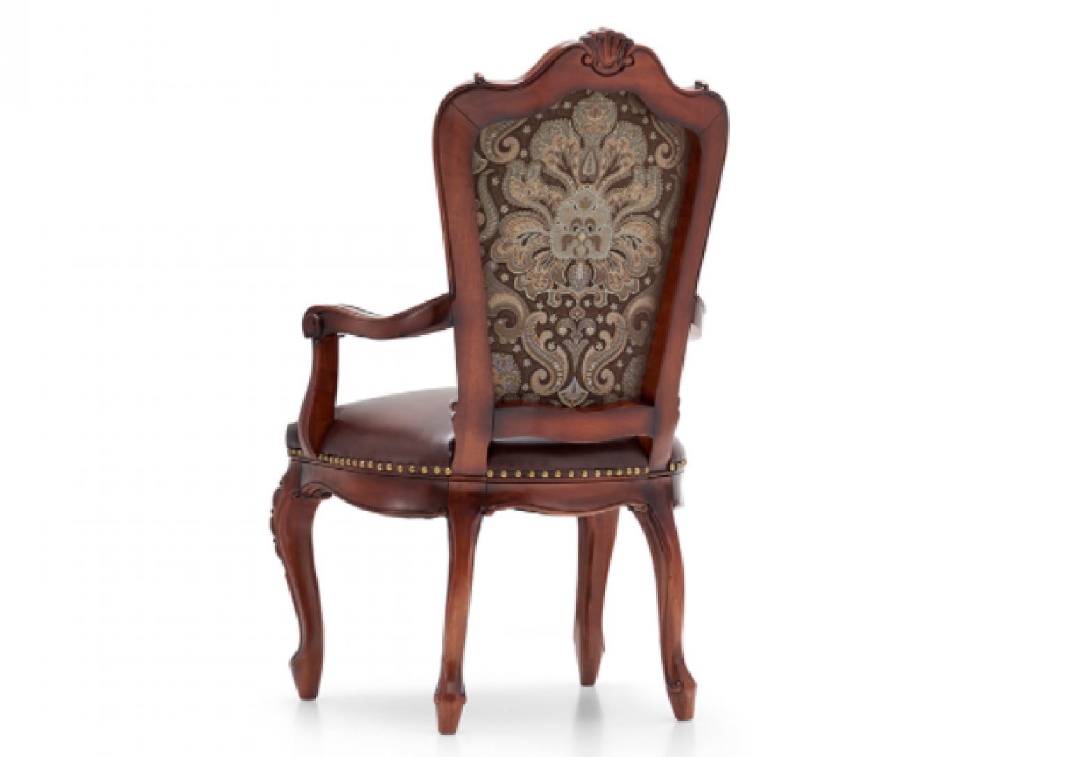 大风范客卧家具产品《古典雕花布艺真皮餐椅》【图3】